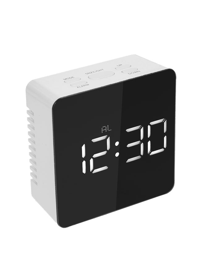 Multifunctional Digital LED Alarm Clock White 11x4.5x9.3cm - Image 3