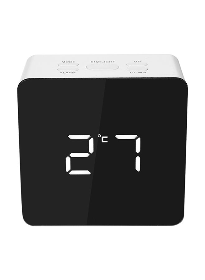 Multifunctional Digital LED Alarm Clock White 11x4.5x9.3cm - Image 1