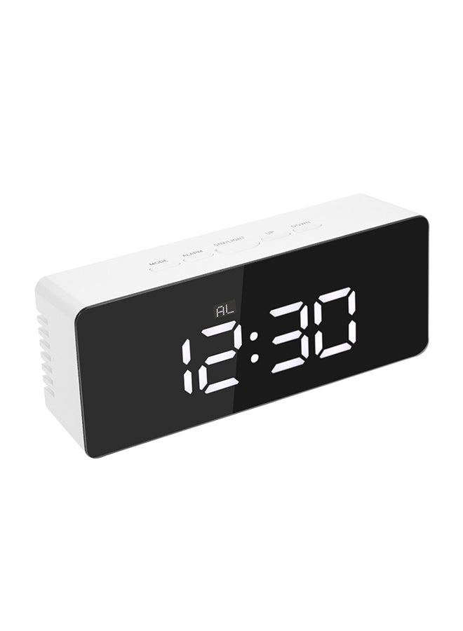 Multifunctional Digital LED Alarm Clock White 14.5x4.3x7.8centimeter - Image 1