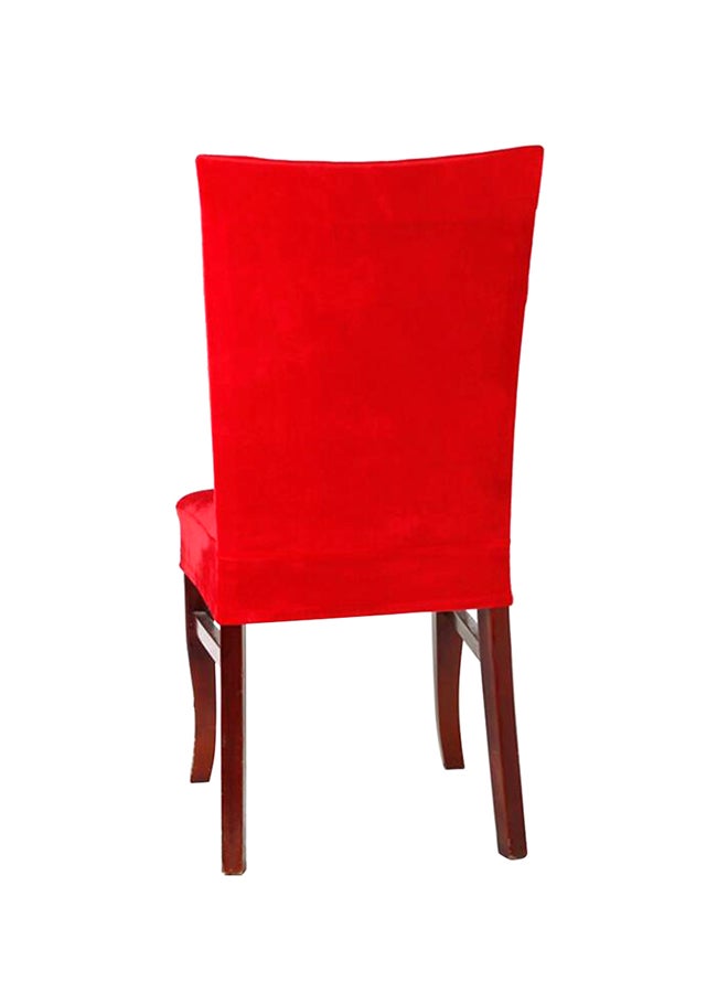 Removable Elastic Chair Protector Cover Red 20x8x16cm - Image 2