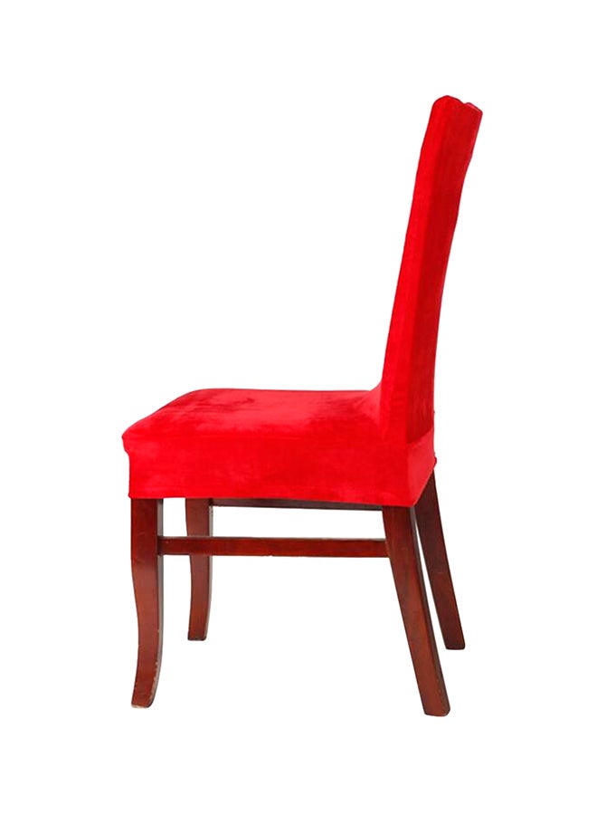 Removable Elastic Chair Protector Cover Red 20x8x16cm - Image 3