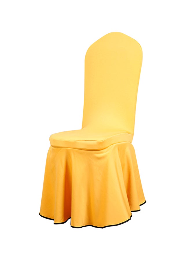 Removable Elastic Chair Protector Cover Yellow 20x8x16cm