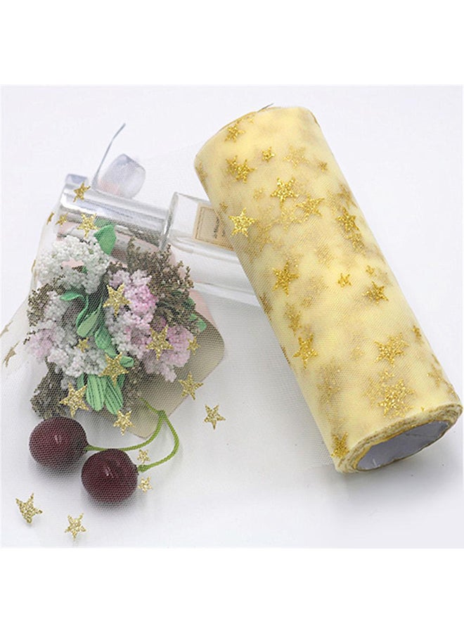 Mesh Tutu Skirt Decoration Roll Yellow 5×15×5cm  - Image 2