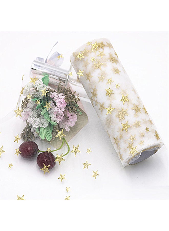 Mesh Tutu Skirt Decoration Roll White 5×15×5cm - Image 2