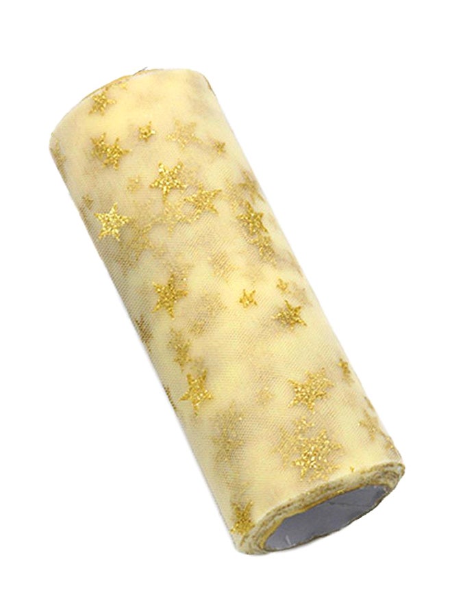 Mesh Tutu Skirt Decoration Roll Yellow 5×15×5cm  - Image 1