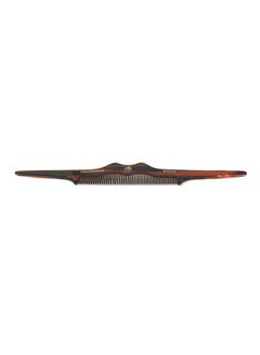 G.B.S Mustache Straight Tip Bar Hair Comb Brown 8inch  - Image 2