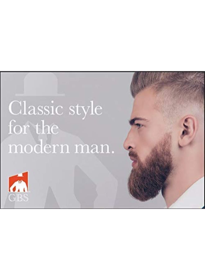 جي.بي.أس مشط شعر بطرفين لفرد شعر الشارب بني 8بوصة - Image 4