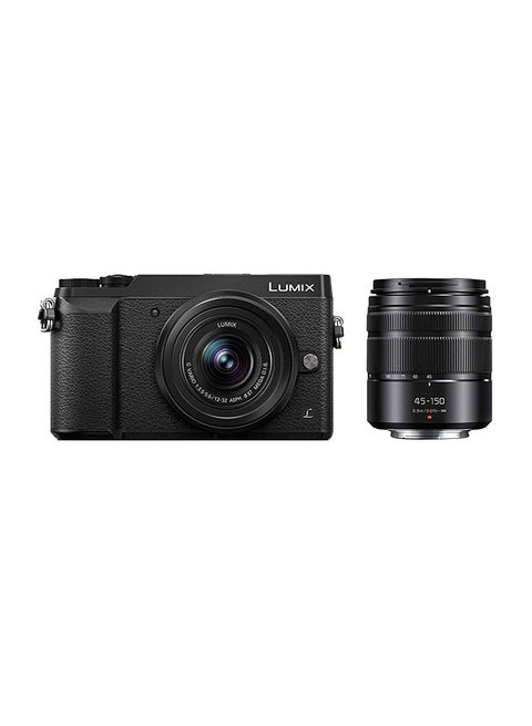 Lumix DMC-GX85 Mirrorless Camera With 12-32 mm G Vario f/3.5-5.6 ASPH. Lens + 45-150mm G Vario f/4-5.6 ASPH. Lens 16MP With Tilt Touchscreen And Built-in Wi-Fi