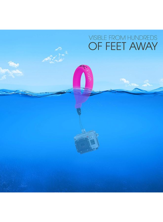 Nordic Flash 2-Piece Waterproof Camera Floating Strap Pink/Green/Black - Image 3