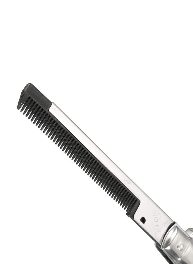 Rhode Island Novelty - Switch Blade Pocket Hair Comb Silver/Black 9inch - Image 1