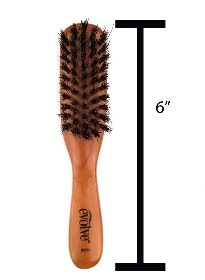 Evolve - Boar Bristle Hair Brush Brown/Black - Image 1
