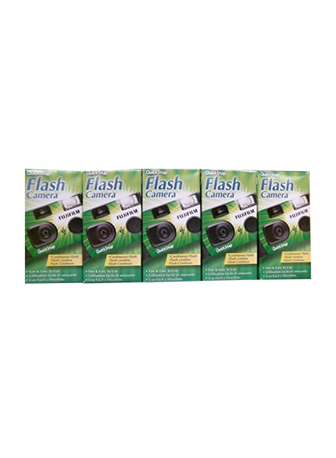 FUJIFILM - Pack Of 5 QuickSnap Disposable Flash Camera - Image 1