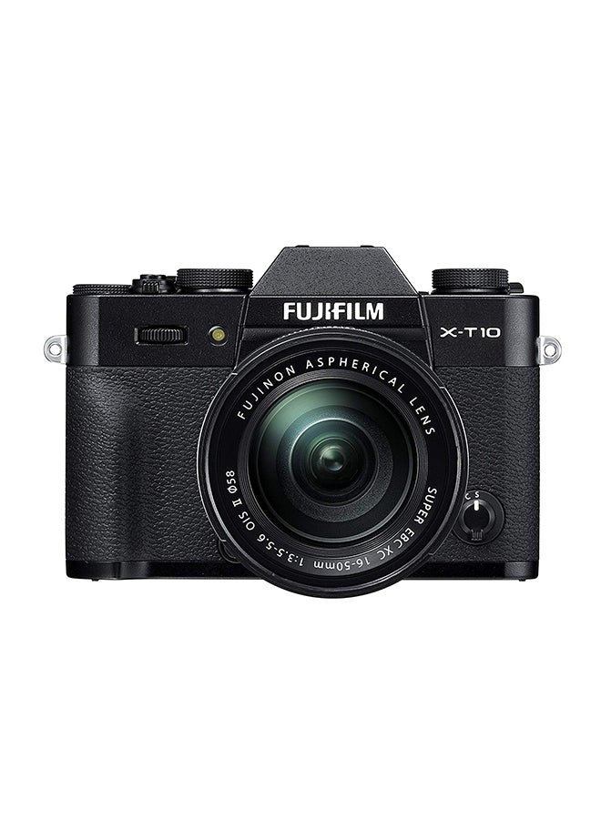 FUJIFILM - X-T10 16.3MP Mirrorless Digital Camera With XC 16-50mm Lens Black - Image 1