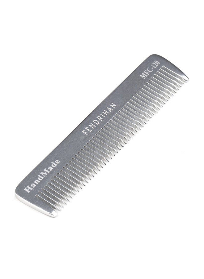 Fendrihan Fine Tooth Barber Pocket Hair Comb Grey 4.6inch - Image 1