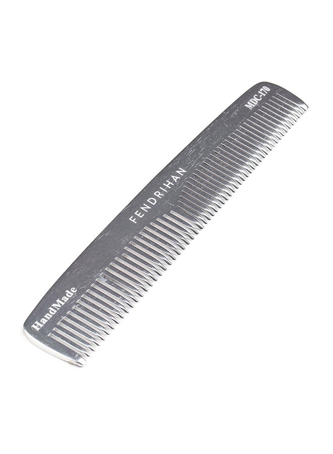 Fendrihan Double Tooth Barber Grooming Hair Comb Grey 6.6inch - Image 1