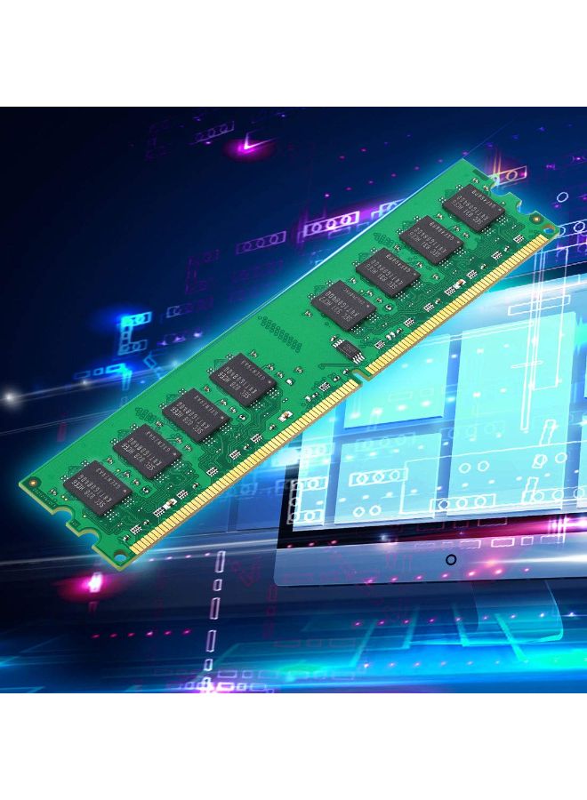 Motoeagle - 2-Piece 2GB DDR2 667 Mhz 2Rx8 UDIMM Desktop RAM Green - Image 1