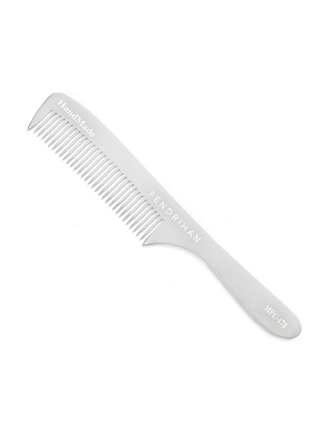 Fendrihan Fine Tooth Barber Grooming Hair Comb Grey 6.8inch - Image 1