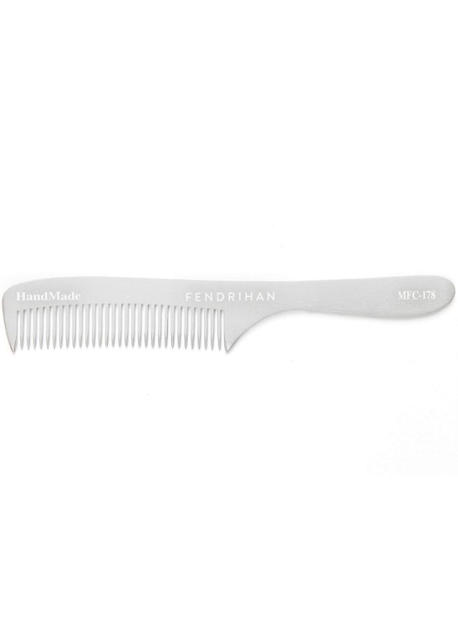 Fendrihan Fine Tooth Barber Grooming Hair Comb Grey 6.8inch - Image 2