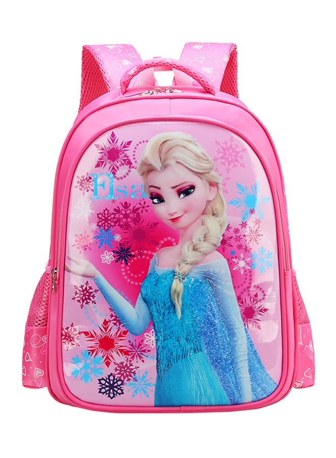 Casual School Backpack Pink/Blue/Red 