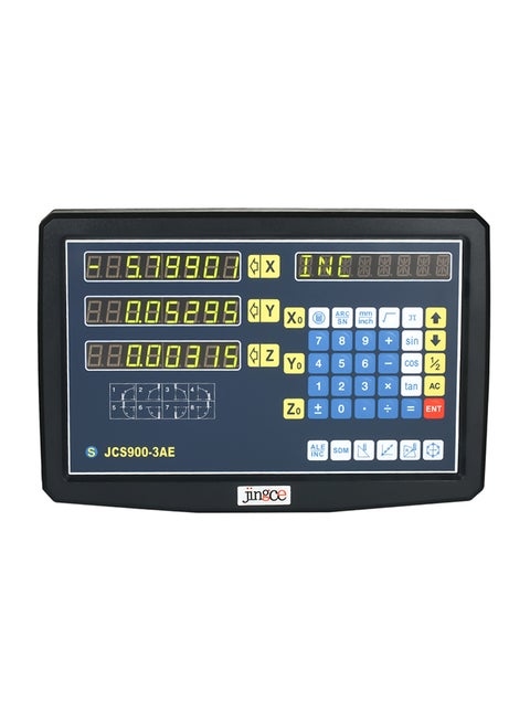2 Axis Digital Readout Meter For Electronic Linear Scale Black 1.987kg