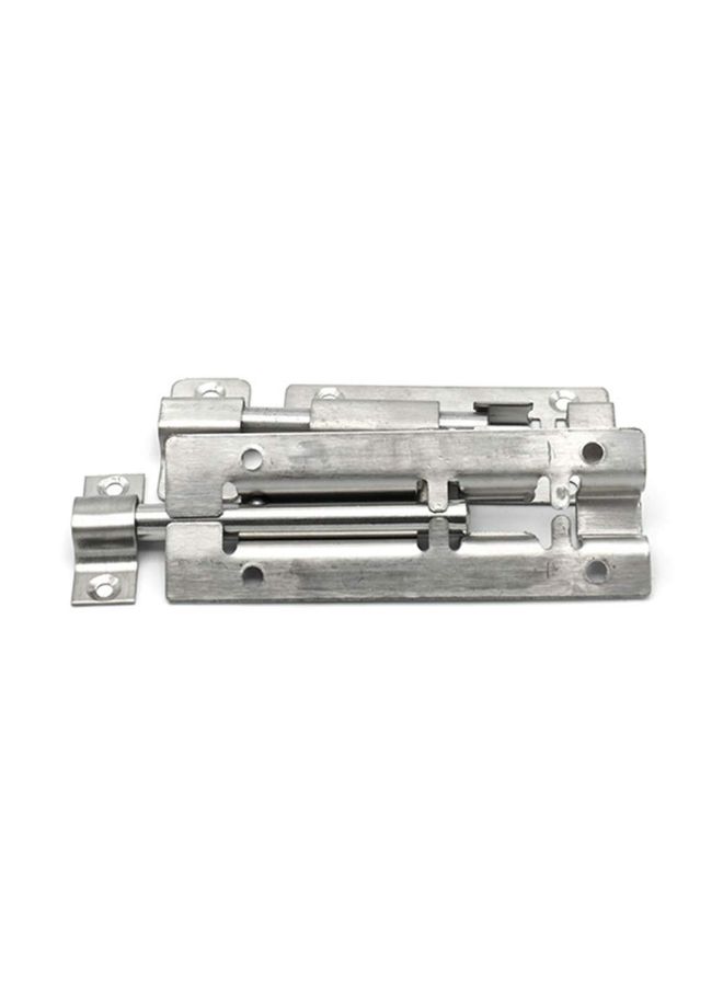 2-Piece Barrel Bolt Door Slide Latch Silver 1.5inch  - Image 2