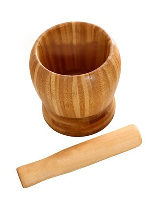 Mortar and Pestle Set Beige 0.5kg