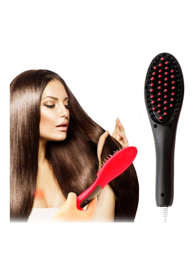 Hair Straightening Brush Black/Red - v1564655954/N28564047A_2