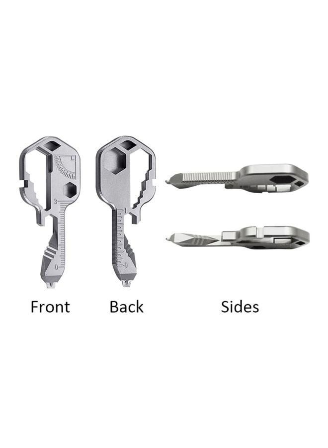 Generic - Multi Utility Key Tool Silver 7x2.9x0.5cm - Image 1