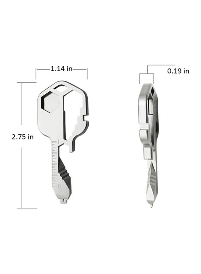 Generic - Multi Utility Key Tool Silver 7x2.9x0.5cm - Image 1