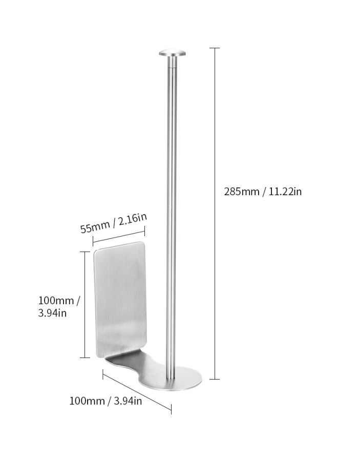 Kitchen Paper Towel Holder Silver - Image 4