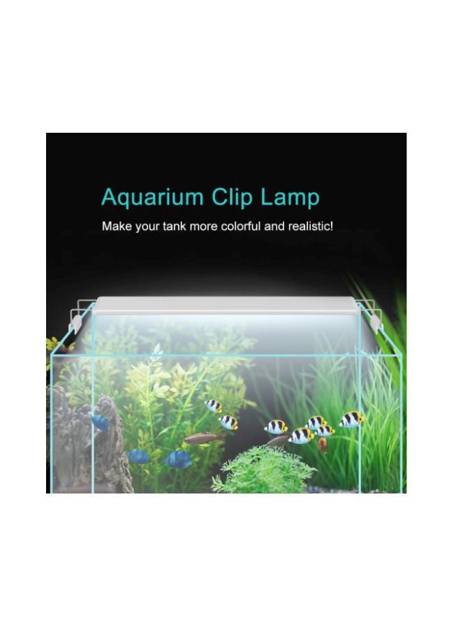 مصباح بمشبك مع دعامة قابلة للتعديل لحوض السمك أبيض - Image 2