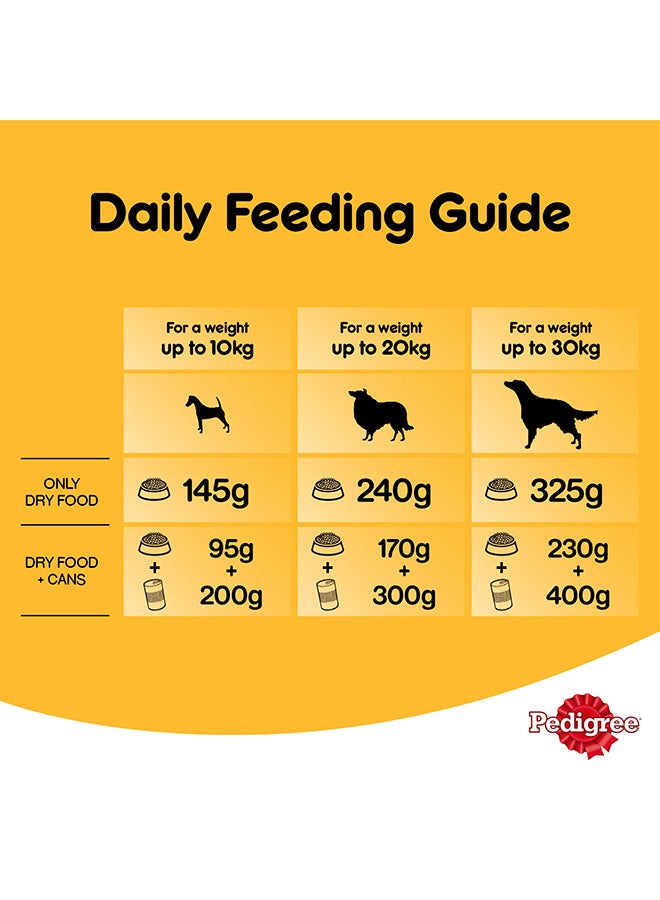 Pedigree - Chicken And Vegetables Dry Dog Food Adult 10kg - Image 1