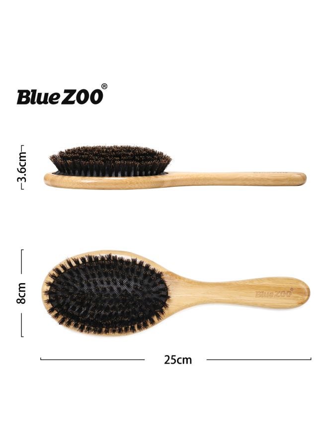 Bluezoo Bamboo Handle Hair Brush Brown/Black - Image 2