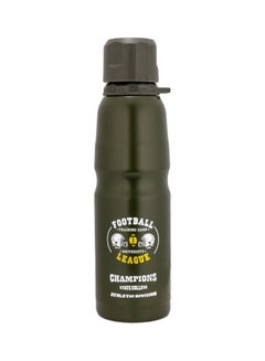Marzo Stainless Steel Water Bottle Dark Green/White 