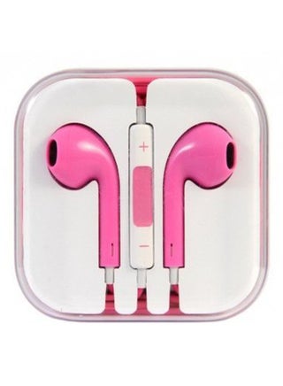 Headset Handsfree With Remote And Mic For iPhone 6 / 6 Plus Pink/White - v1564661712/N14752381A_1