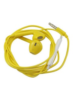 Headset Handsfree With Remote And Mic For iPhone 6 / 6 Plus Yellow