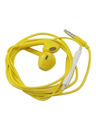 Headset Handsfree With Remote And Mic For iPhone 6 / 6 Plus Yellow - v1564661712/N14752388A_1