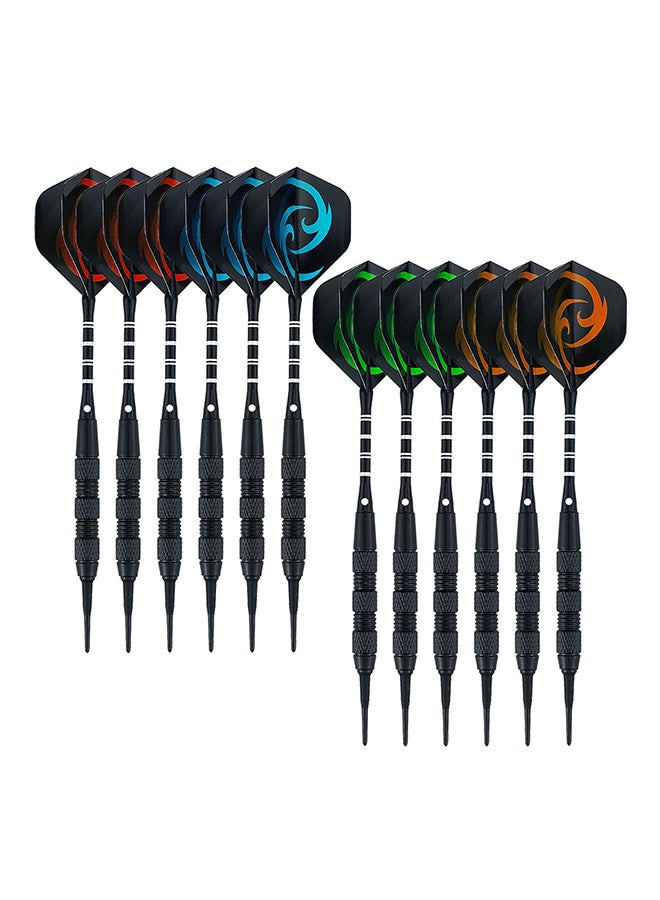 Wolftop 12-Piece Professional Thinner Wiring Darts Set 