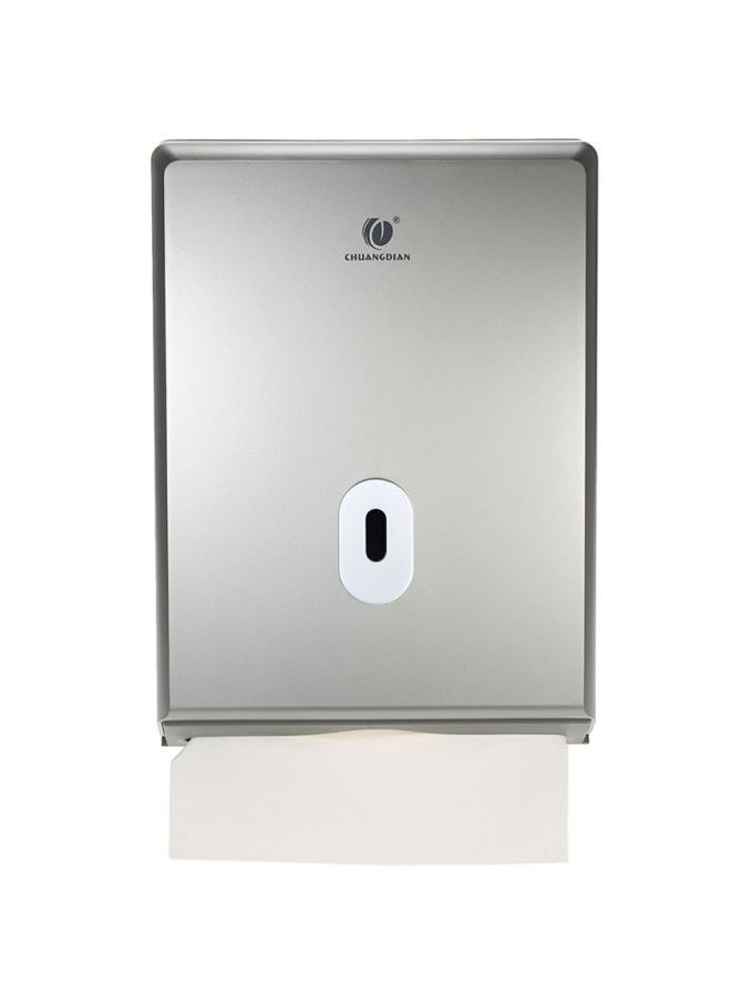 CHUANGDIAN Wall-Mounted Tissue Dispenser Silver 110x250x350ml 