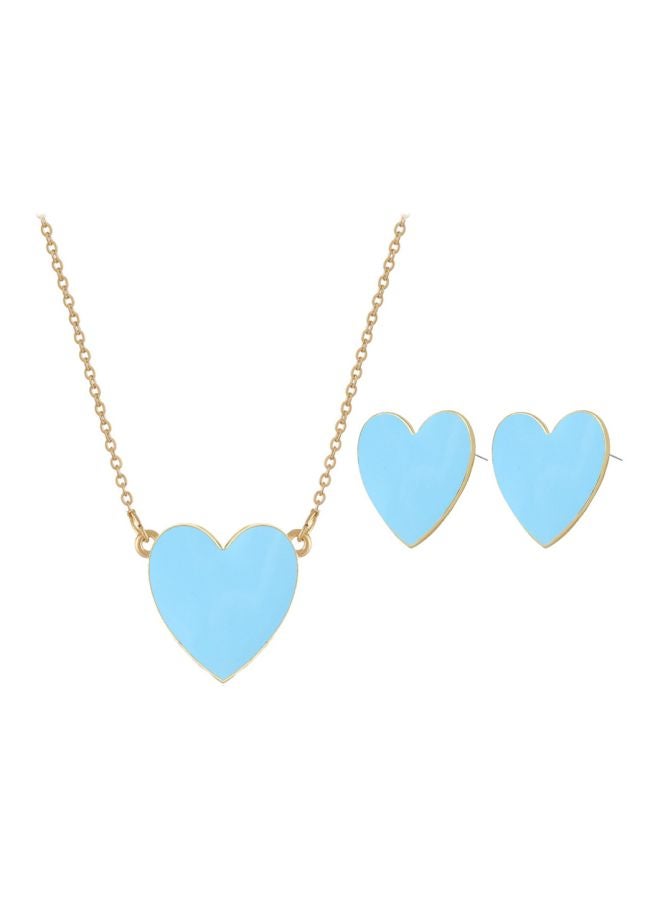 GObuy 2-Piece Necklace And Earrings Set