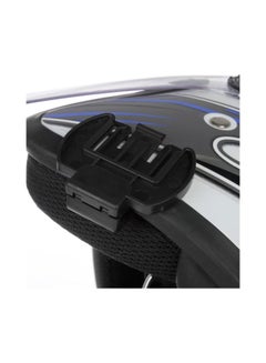 Generic Helmet Intercom Clip Headset With Mic DB22103 Black  - Image 2