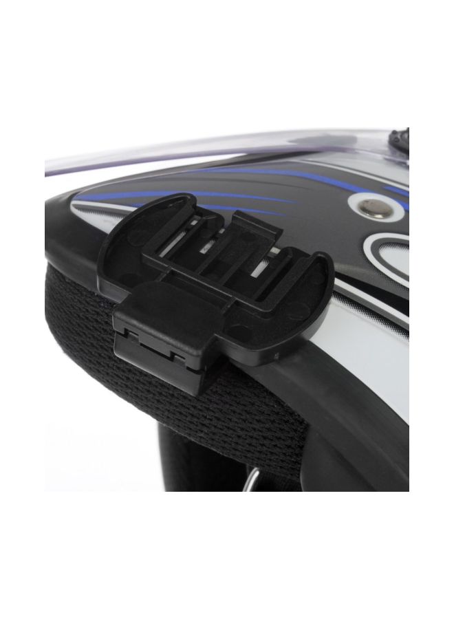 Generic - Helmet Intercom Clip Headset With Mic DB22103 Black - Image 1