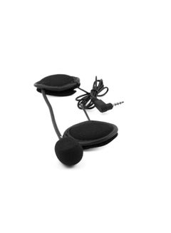 Generic Helmet Intercom Clip Headset With Mic DB22103 Black  - Image 5