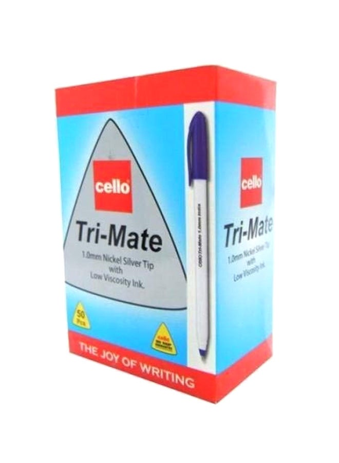Cello 50-Piece Trimate Ball Pens Blue