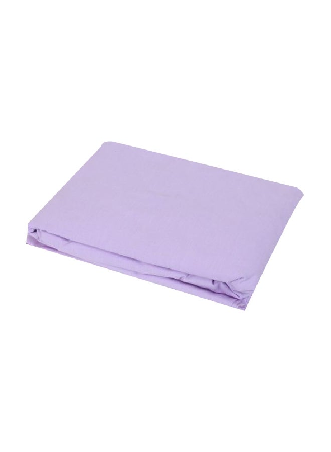 Cotton Fitted Bed Sheet Cotton Purple Double/Full