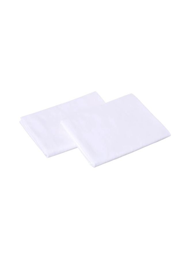 Lantique - 2-Piece Cotton Pillow Cover Set Cotton White 75x50centimeter - Image 1