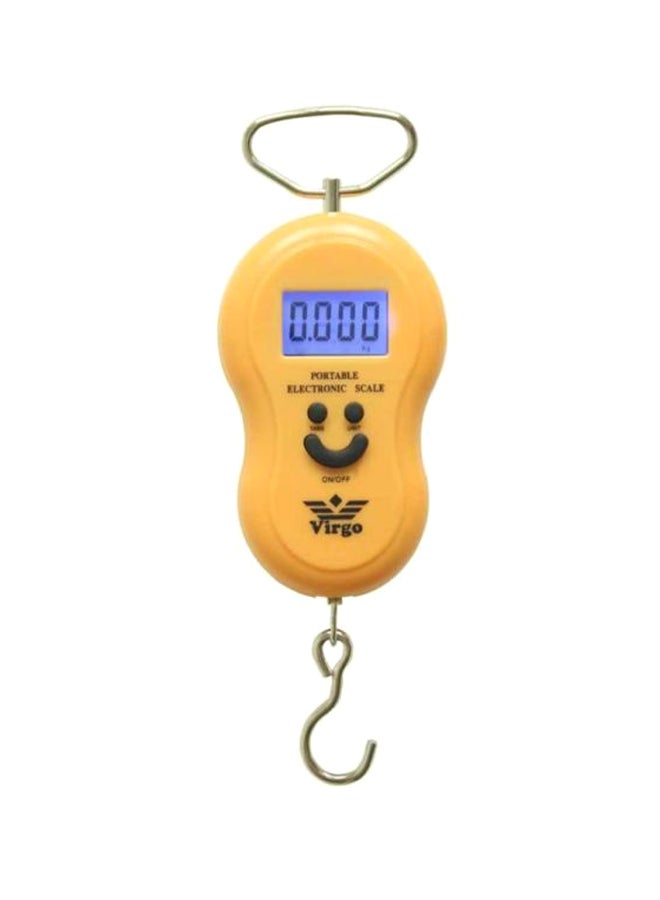 Portable Electronic Luggage Scale Yellow/Silver/Blue 
