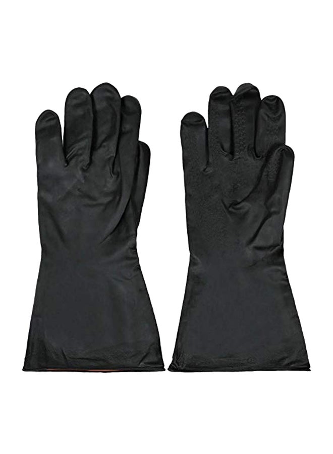 Power Tool Latex Industry Gloves Black 10inch - Image 1