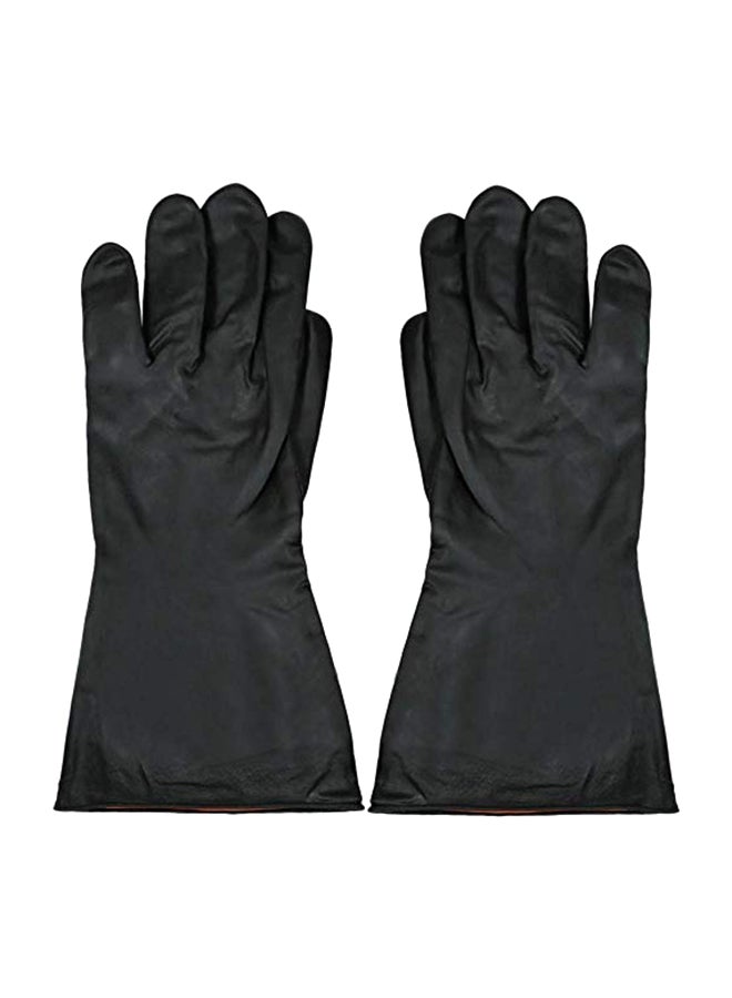 Power Tool Latex Industry Gloves Black 10inch - Image 2