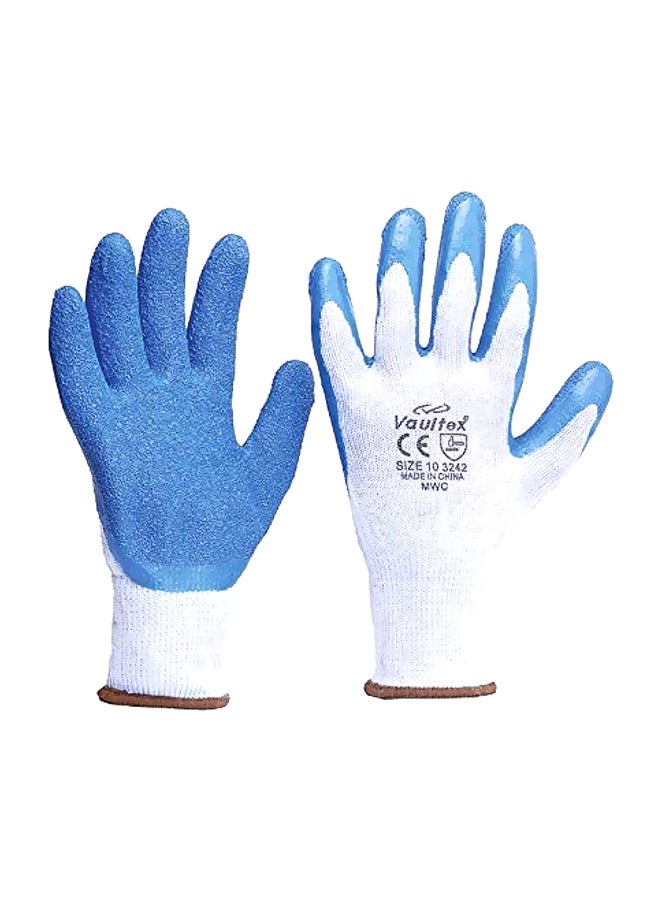 Latex Coated Gloves Blue/White
